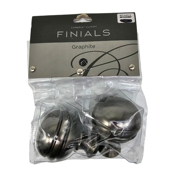 Cambria Classic Finials 5/8" Satin White - Picture 1 of 5
